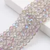 Joyería Hecha a Mano Accesorios DIY Cuentas Sueltas de Cristal Al por Mayor 6-10mm Chapado 96 Caras Cuentas de Tierra Cuentas de Cristal Disco