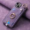 Adecuado para funda de teléfono móvil Apple 18Pro, tarjetero, hebilla de anillo, funda protectora de cuero PU Iphone17, Samsung S26