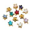 Acero Inoxidable Microincrustado Piedra Satélite Estrella Pentagonal Colgante Accesorios DIY Pendientes Collar Pulsera Material de Cuentas Accesorios