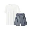 Traje Deportivo Transpirable de Verano para Centro de Detención Malla Secado Rápido Nueva Moda Masculina Casual de Cuello Redondo Manga Corta