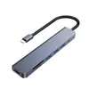 Estación de Acoplamiento Type-C Doble HDMI Pantalla Diferente VGA Misma Pantalla Doce en Uno Teléfono Móvil Portátil Estación de Acoplamiento Gigabit