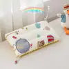 Almofada de Veludo Feijão Conforto Algodão Desenho Animado Infantil Comércio Exterior Puro Algodão Lavável à Máquina Almofada de Soneca para Jardim de Infância Núcleo Venda por Atacado
