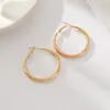 Brincos estilo europeu e americano, geométricos retrô, minimalistas e exagerados; brincos de argola novos, transfronteiriços, de nicho, estilo metal e de luxo leve