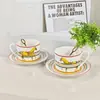 Vendas Diretas Transfronteiriças de Xícaras e Pires de Café de Luxo Exquisitos Cavalo Vermelho e Cavalo Amarelo da Aijia, Xícaras de Cerâmica, Lembrancinhas de Casamento, Presentes