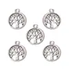 Accesorios para Joyería DIY Colgante de Aleación Árbol de la Vida Corte Redondo Colgante Pequeño de Aleación Retro 24*20Mmq223