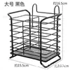 Soporte de Palillos de Hierro sin Taladro para Drenaje, Cocina Casera, Soporte para Palillos, Jaula para Palillos, Estante de Almacenamiento para Cucharas y Palillos, Tubo para Palillos