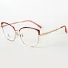 Gafas cuadradas de moda y sencillas estilo europeo y americano, unisex, modernas, elegantes, con filtro de luz azul, de metal, versátiles, para celebridades de internet, lisas