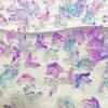 Hielo acrílico a través de gradiente Lirio diy hecho a mano con cuentas pétalos lila punto joyería al por mayor Baizilian