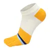 Calcetines de Cinco Dedos para Hombre Calcetines de Algodón Calcetines Cortos Letras Sencillas para Pareja Calcetines para Dedos de Primavera y Verano Calcetines Deportivos Absorbentes de Sudor