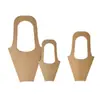 Bolsa de Papel Kraft Coreana 520 Dia dos Namorados Qixi Flores Frescas Plantas Bolsa para Buquê Bolsa Tote Florista Simples Literária