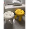 Funda de Cojín Redonda para Taburete de Color Sólido Tela Funda de Cojín para Taburete Alto Silla Tatami Barra Mostrador Banda Elástica Funda de Cojín Integrada