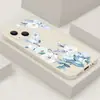 Capa de Celular 17 Pintura Colorida UV Impressão Floral Artística Maçã Capa de Celular TPU Macio Fosco Amigo da Pele Capa Protetora Anti-Queda