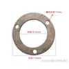 Tubo Redondo de Aço Inoxidável Espessado Placa de Flange Fixa Coluna de Corrimão de Guarda-Corpo de Escada Base de Pé Fixa com Placa Inferior Redonda