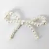 Acessórios Tecidos à Mão com Laço de Pérolas Estilo Chanel Broche DIY em Formato de Coração Decorações para Sapatos e Chapéus Acessórios para Roupas