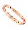Fabricante Pareja Acero de Titanio Pulsera de Energía para la Salud Acero Inoxidable Pulsera Magnética Joyería con Elementos de Salud Elemento de Moda
