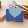 Tarjeta de felicitación universal con forma de corazón creativa coreana transfronteriza Tarjeta de mensaje de agradecimiento y bendición Tienda de flores para festivales y cumpleaños Flores frescas Regalos pequeños