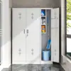 Gabinete de Limpieza de Acero Inoxidable, Gabinete Sanitario de Limpieza, Gabinete para Guardar Mopas de Escuela Hospital Fábrica, Gabinete para Guardar Herramientas de Balcón