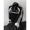 Sudadera con Cuello Polo para Hombre y Mujer, Media Cremallera Pesada de Otoño para Pareja, Chaqueta de Invierno Estilo Americano Marca de Moda Otoño e Invierno