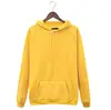 Comercio Exterior Europeo y Americano Simple Casual Sudadera de Color Sólido Harajuku Clásica Otoño e Invierno Manga Larga Sudadera Básica Negra Gris