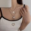 Corea del Sur minimalista Perla plata de ley 925 2022 nuevo diseño nicho estilo frío collar cadena clavícula femenina sentido alto