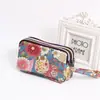 Bolsa de Lona Transfronteiriça com Zíper de Três Camadas Porta-Moedas Bolsa de Embreagem Longa Feminina Bolsa de Embreagem Bolsa para Celular