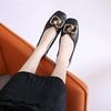 Zapatos Planos de Estilo Niche de Moda Brisa Suave de Noche Nuevos para Primavera 2026 Mocasines de Cuero Suave Suela Suave Zapatos para Mujer