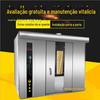 Diesel Hot Air Forno Rotativo Grande Comercial Biscoito Pão Lua Bolo Forno Fa Bar Fa Bar Forno Spot
