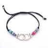 Pulsera Tejida Hecha a Mano Estilo Esposas Ajustable de Arcilla Suave Transfronteriza Aliexpress, Regalo de San Valentín para Parejas, Versátil