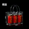 Bolso de mano transparente de PVC alta gama regalo bolso de mano logo personalizado ropa compras plástico bolsa de embalaje tridimensional
