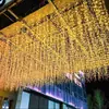 Cortina de luces LED de hielo luces de colores luces intermitentes luces de estrellas luces decorativas navideñas luces LED de cascada a prueba de lluvia