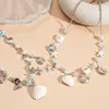 Estilo Resort Costero Perla de Imitación Concha de Imitación Estrella de Mar Caracola Collar Redondo Personalizado Nicho Elegante Gama Alta Collar para Mujeres