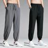 Pantalones Largos de Verano de Seda de Hielo para Hombre, de Secado Rápido, Holgados, Deportivos, Modernos, Combinables, hasta el Tobillo