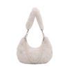 Bolso Mao Mao de Moda Simple 2025 Invierno Nuevo Felpa Sobaco Casual Cadena Hombro Cruzado Bolso de Mujer