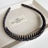 Diadema de Tela Envuelto Estampado de Leopardo Perlado de Moda Estilo Coreano Simple y Versátil para Mujer con Borla para Lavarse la Cara Accesorios para el Cabello
