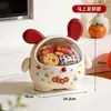 Caixa de Doces de Ano Novo Criativa para Desktop Fofa Desenho Animado para Crianças Casa Sala de Estar Presente Lanche Frutas Secas Mesa de Centro Caixa de Armazenamento