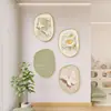 Estilo Crema Nórdico Entrada Entrada Pintura Colgante de Alto Grado Pasillo Pasillo Pared de Fondo Pintura Colgante Sala de Estar Simple Atmosférico Pared