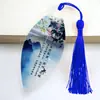 Marcador de página estilo chinês artesanato presente poesia antiga canção marcador de página criativo temporada de formatura marcador de página com nervuras de folha presente atacado