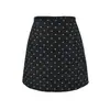 Shorts retrô estilo coreano com bolinhas na cor café para mulheres, nova coleção primavera 2026, fofo, casual, versátil e com corte em A slim-fit