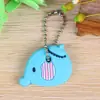 Venta al por mayor de fábrica cubierta de llave de dibujos animados creativa PVC pegamento suave cubierta protectora de llave de animal lindo pequeño regalo