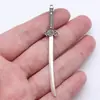 70mm 2.6g Aleación de Plata Antigua Accesorios Serie de Armas Cosplay Bidimensional Cuchillo, Pistola, Espada y Lanza Colgante