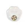 Gelatina Natural de Lichi Ágata Blanca Bolsa de la Suerte Colgante de Pata de Gato Pulsera de Ágata Blanca Hecha a Mano DIY Accesorios de Joyería de Gota Pequeña
