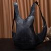 Europeu e Americano Retro Crazy Horse Couro Macio Homens e Mulheres Besouro Bolsa Mochila Estudante Mochila Moderna Mochila Mochila Casual Bolsa de Viagem