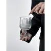 Nuevo Estilo Ins Nicho Copa de Vino Francesa Retro Alto Valor Hogareño Femenino Taza de Jugo Copa de Vino Copa de Agua