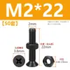 Tornillos de acero inoxidable 304 negros de cabeza avellanada en cruz juego de dos piezas tornillos de máquina de cabeza plana y tuercas M2M3M4M5M6M8