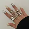 Anillo Abierto Irregular Hueco Dorado, Diseño de Nicho a la Moda, Conjunto Versátil de Tendencia, No se Desvanece