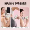 Pistola de Massagem Fascial Mini de Três Cabeças Transfronteiriça Portátil Recarregável Massageador Muscular Pequeno Massageador Feminino Pistola de Massagem Fascial para Casa