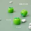 Comida en miniatura juego simulación resina fruta pequeños adornos bolsa ciega adornos diy accesorios manzana fresa colgante accesorios