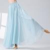 Calça Wide-Leg de Dança Clássica Fantasia de Performance para Mulheres, Calça de Tela Fluida, Roupa de Prática de Dança Clássica, Calça de Dança para Mulheres, Calça Branca Solta