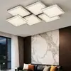 Luz principal de salón de lujo ligero estilo italiano, nueva iluminación de techo geométrica creativa minimalista y elegante, paquete para toda la casa