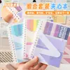 Set de notas adhesivas prácticas, pegatinas de expansión para estudiantes, con adhesivo, mismo estilo que los influencers en línea, estilo ins simple, pegatinas para notas